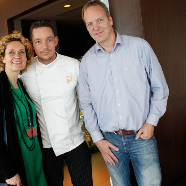 Elwin Giel, eigenaar van The Penthouse restaurant, en Bart Middeldrop, chefkok